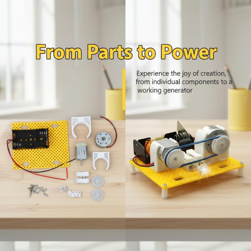 Science Project Physics - Teknologi Generator Elektromagnetik Permanen, Eksperimen Fisika,