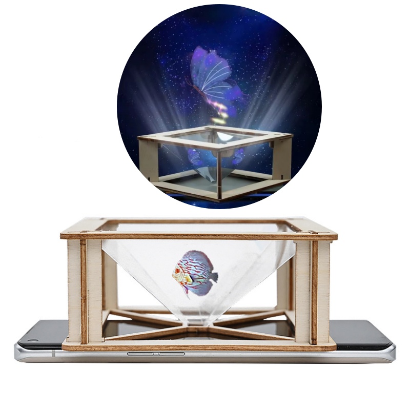 Science Project Diy - Kit Proyektor Holografik 3D DIY untuk
