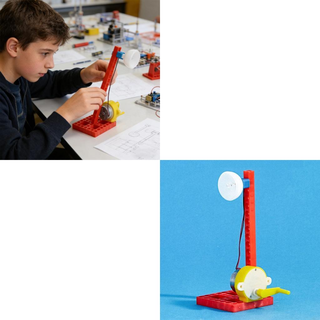 Science Project Physics - Generator Mekanik Dioperasikan Tangan Pendidikan Untuk