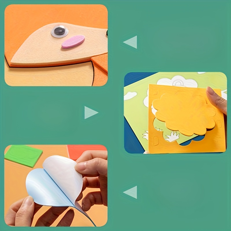 Stiker 3D Anak-anak, 10 Lembar - Science Toys Diy ulasan dan harga
