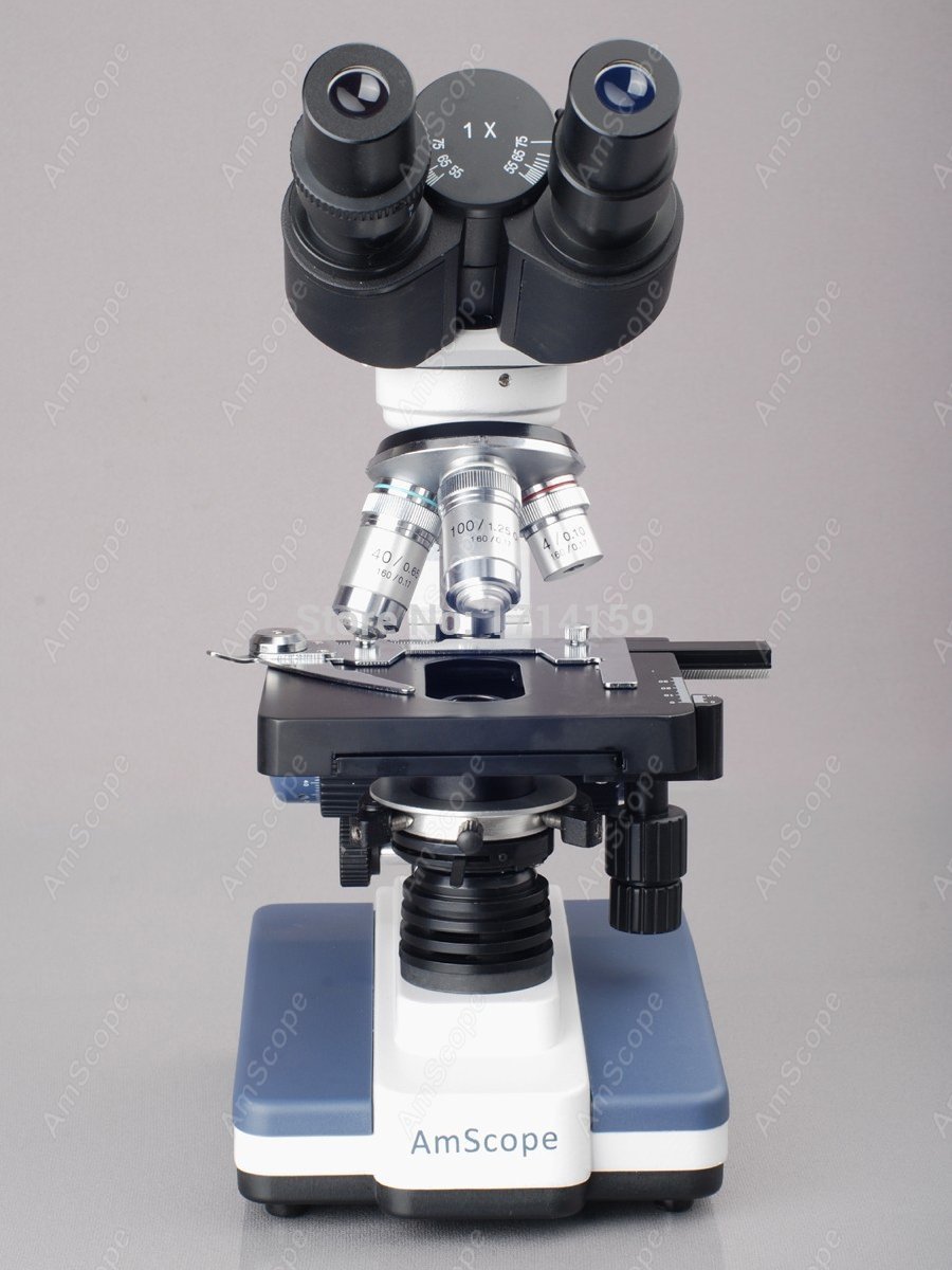 Mikroskop Binokuler LED AmScop - Amscope Microscope Compound 40X-1000X ulasan dan harga