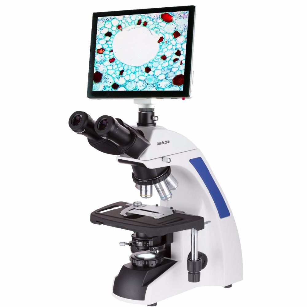Mikroskop Trinokuler LED Koehl - Amscope Microscope Compound 40X-1000X ulasan dan harga