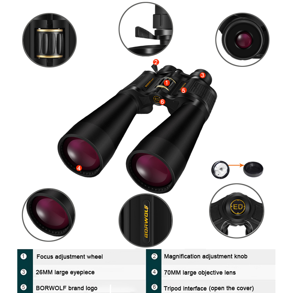 BORWOLF Teropong Lensa Objekti - National Geographic Telescope 70Mm ulasan dan harga